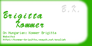 brigitta kommer business card